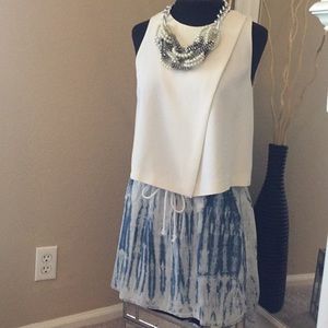 Cloth & Stone Tencel drawstring waist skirt